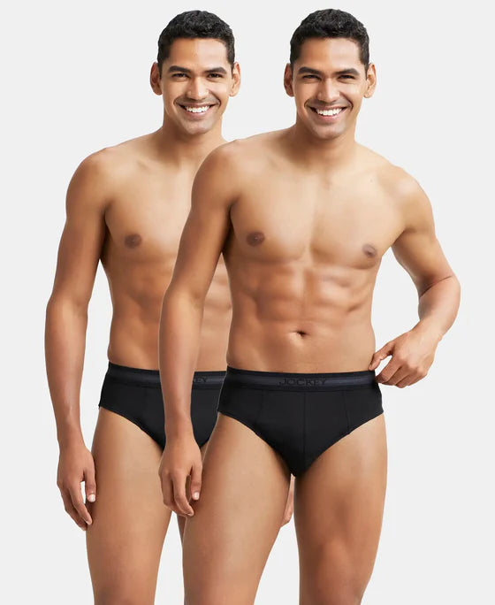 Super Combed Cotton Solid Brief with Stay Fresh Treatment - Wine Tasting (Pack of 2)