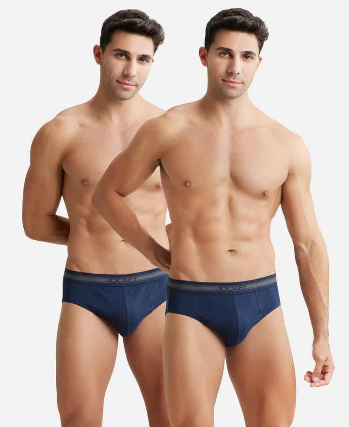 Super Combed Cotton Solid Brief with Stay Fresh Treatment - Wine Tasting (Pack of 2)