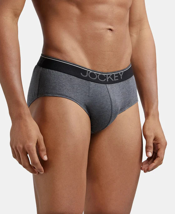 Super Combed Cotton Solid Brief with Ultrasoft Waistband - Deep Olive (Pack of 2)