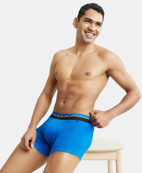 uper Combed Cotton Rib Solid Trunk with Ultrasoft Waistband - Rich Royal Blue