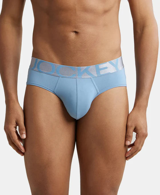 Tactel Microfiber Elastane Stretch Solid Brief with Moisture Move Properties - High Rise