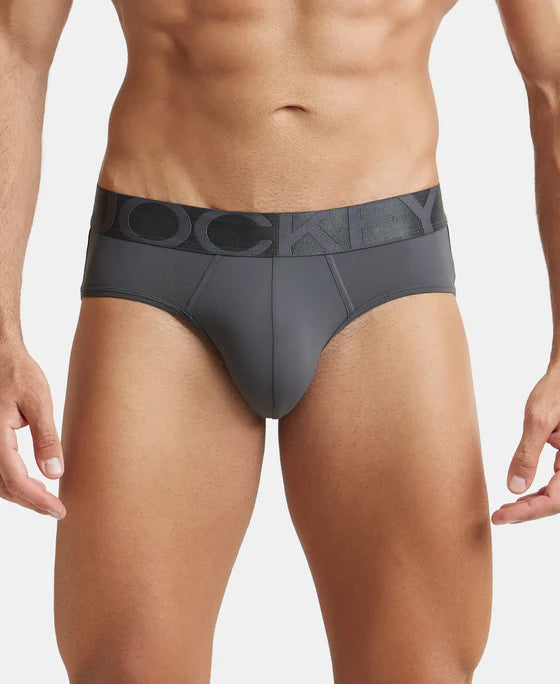Tactel Microfiber Elastane Stretch Solid Brief with Moisture Move Properties - High Rise