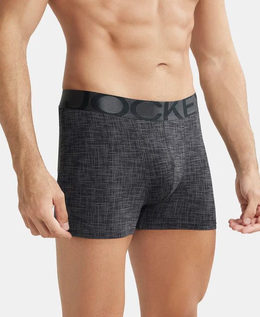 Tactel Microfiber Elastane Stretch Printed Trunk with Moisture Move Properties - String Base Printed