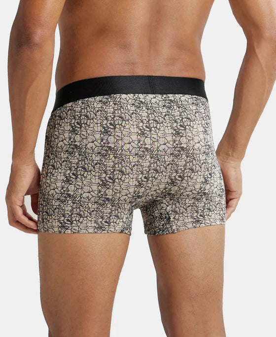Tactel Microfiber Elastane Stretch Printed Trunk with Moisture Move Properties - String Base Printed
