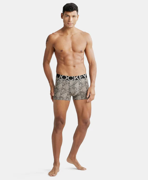 Tactel Microfiber Elastane Stretch Printed Trunk with Moisture Move Properties - String Base Printed