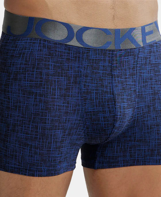 Tactel Microfiber Elastane Stretch Printed Trunk with Moisture Move Properties - String Base Printed