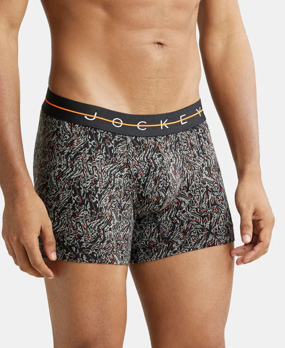 Super Combed Cotton Elastane Printed Trunk with Ultrasoft Waistband