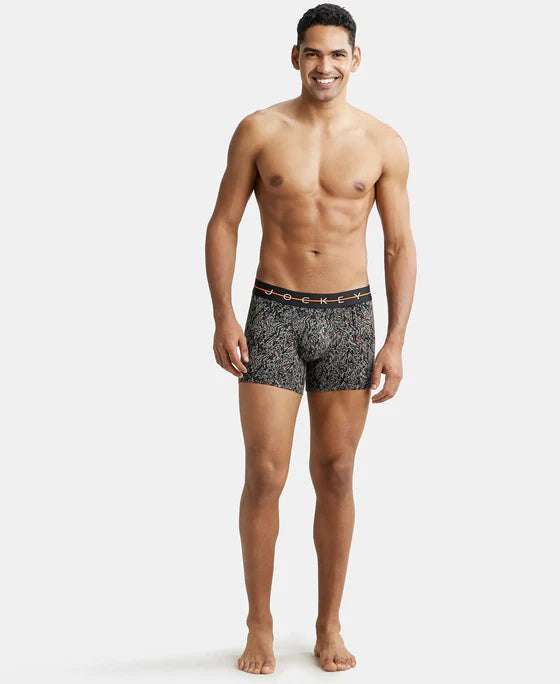 Super Combed Cotton Elastane Printed Trunk with Ultrasoft Waistband