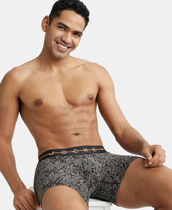 Super Combed Cotton Elastane Printed Trunk with Ultrasoft Waistband