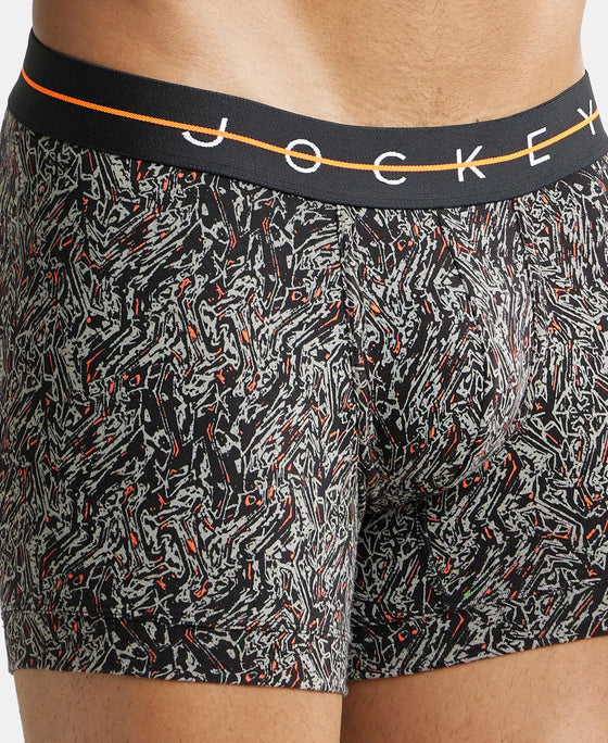 Super Combed Cotton Elastane Printed Trunk with Ultrasoft Waistband