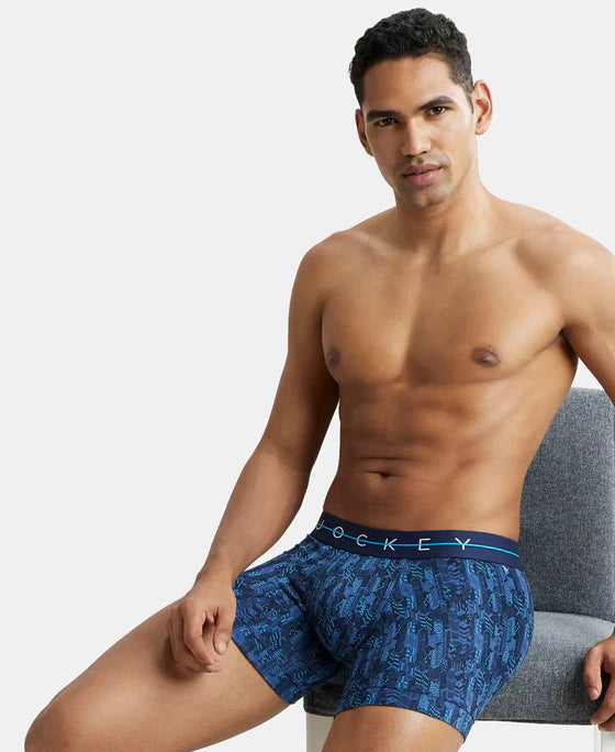 Super Combed Cotton Elastane Printed Trunk with Ultrasoft Waistband