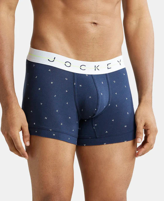 Super Combed Cotton Elastane Printed Trunk with Ultrasoft Waistband